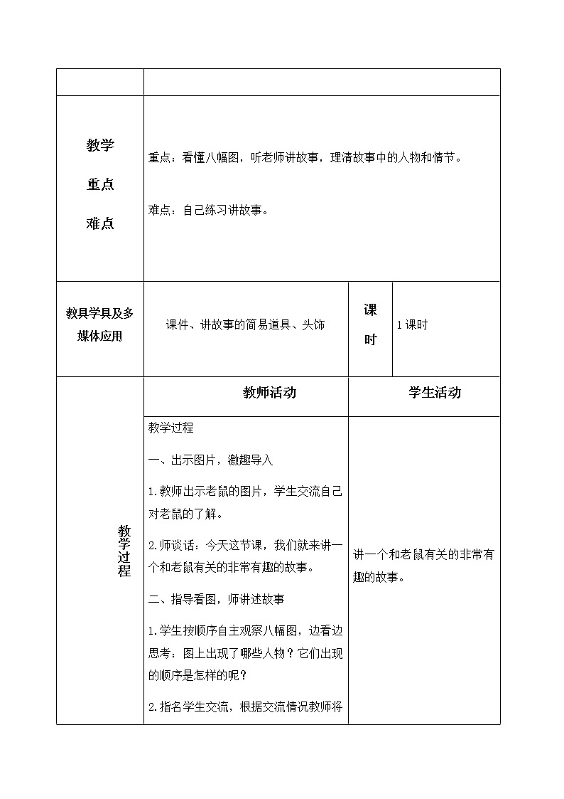 部编版（五四制）语文一下 口语交际：听故事，讲故事 课件+教案02