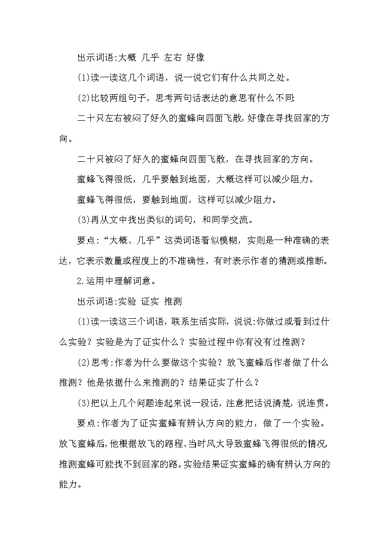 部编版（五四制）三下 14 蜜蜂 课件+教案+练习02