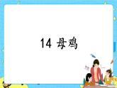 部編版（五四制）四下 14.母雞 課件+教案+練習(xí)