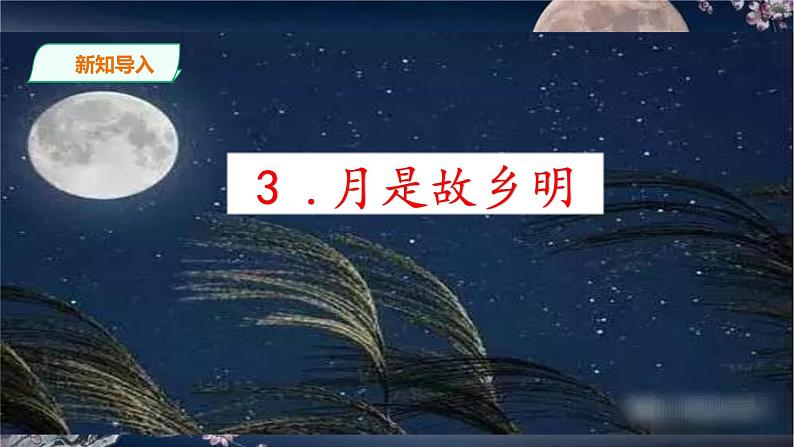 统编版五年级下册3.《月是故乡明》课件03
