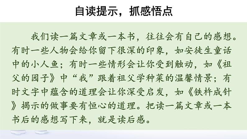 【人教部编版】五年级下册语文  习作：写读后感(课件+教案）03