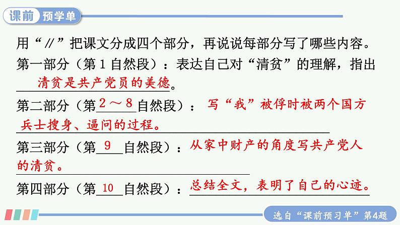 【人教部编版】五年级下册语文 12 清贫（课件+教案）08