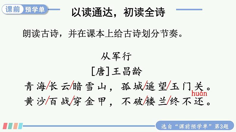 【人教部编版】五年级下册语文 9 古诗三首（课件+教案）04