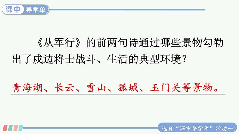 【人教部编版】五年级下册语文 9 古诗三首（课件+教案）06