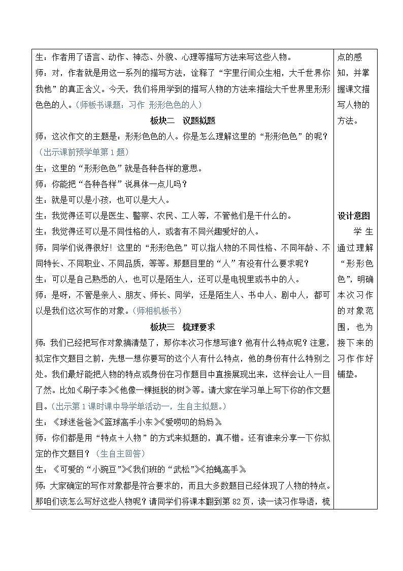 习作：形形色色的人 第2页