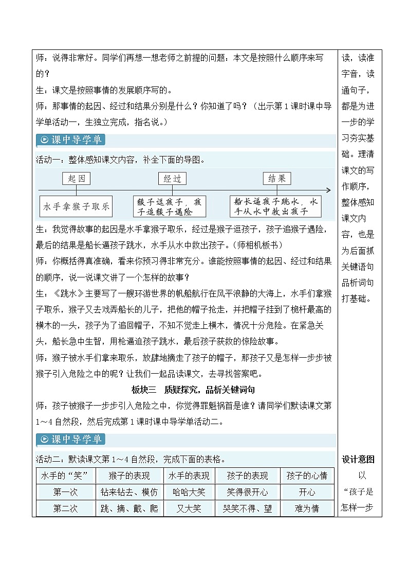 【人教部编版】五年级下册语文 17 跳水（课件+教案）03