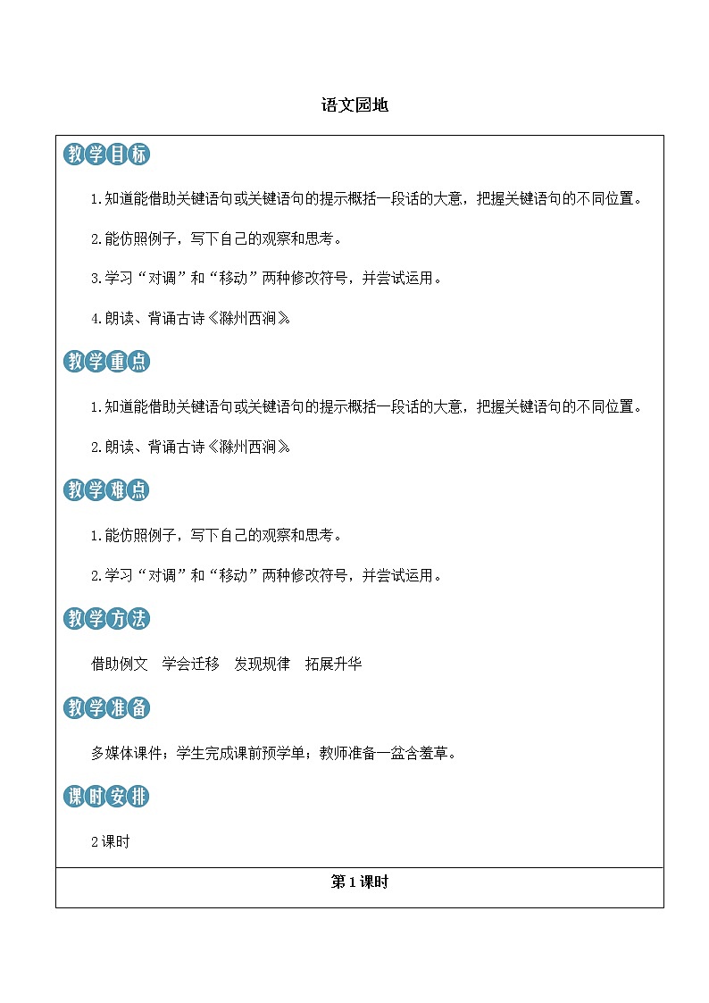 语文园地四第1页
