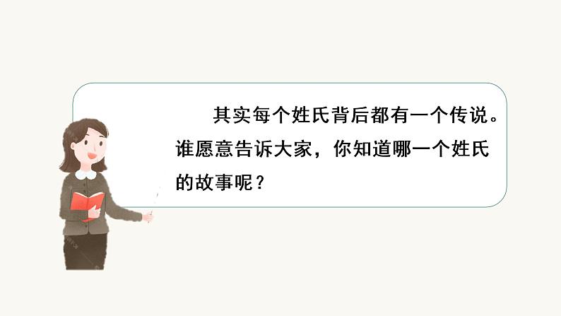 部编版一年级下册语文（上课课件）识字2  姓氏歌第4页