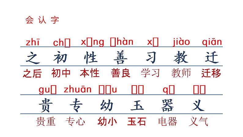 部编版一年级下册语文（上课课件）识字8  人之初第5页