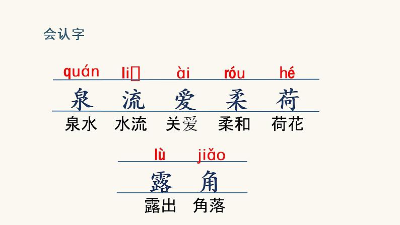 部编版一年级下册语文（上课课件）小池07