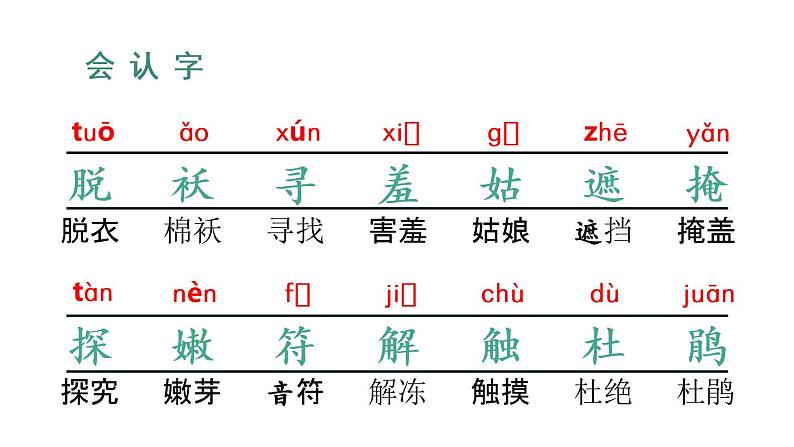 部编版二年级下册语文（教学课件）2.找春天第7页