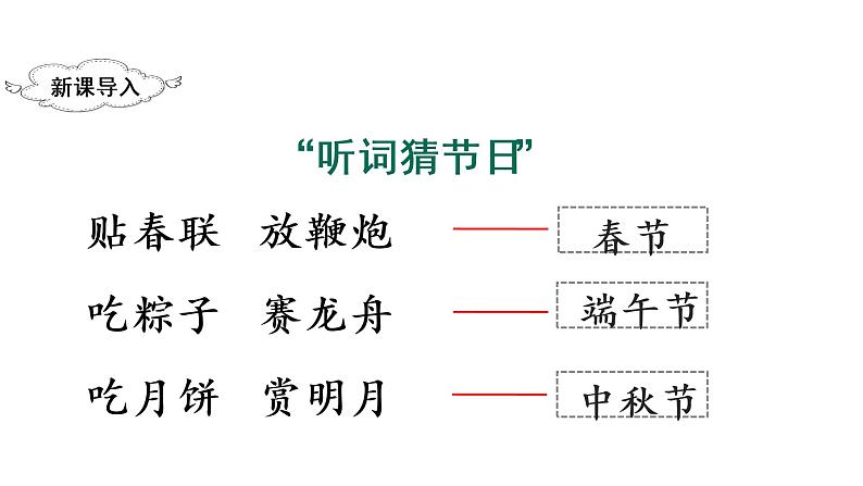 部编版二年级下册语文（教学课件）识字2  传统节日01