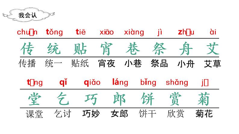 部编版二年级下册语文（教学课件）识字2  传统节日06