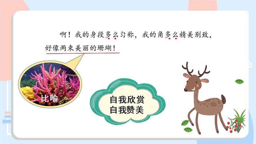 部编版语文三年级下册 第7课《鹿角和鹿腿》（第二课时） 课件第7页