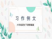 《习作例文》（教学课件+教学设计+学习任务单+分层作业）六年级语文下册部编版