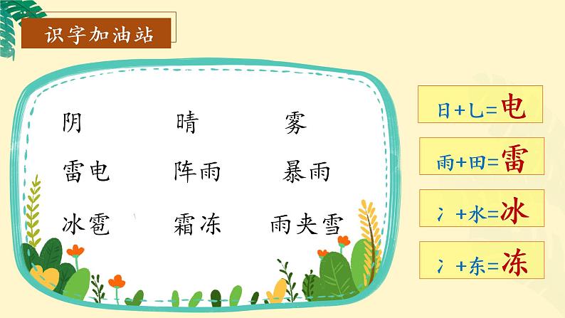 语文园地一（教学课件+教案+学习任务单+分层作业）一年级语文下册部编版06