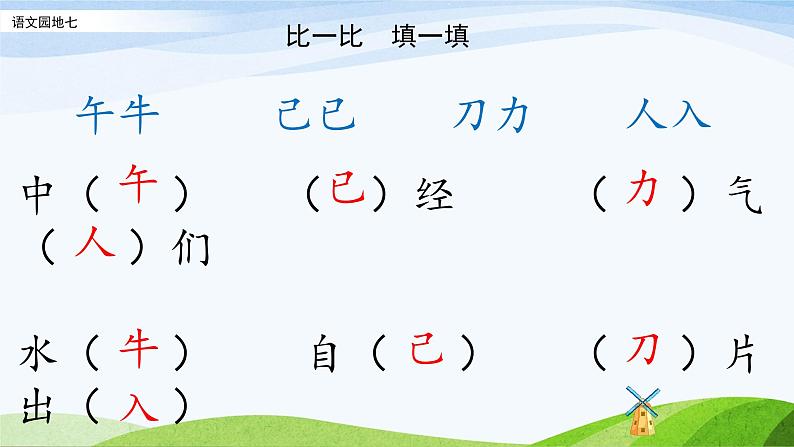 部编语文一年级下册 第七单元 语文园地七 PPT课件08