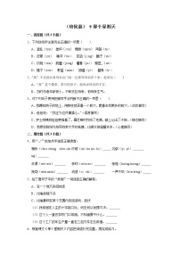 小学语文人教部编版六年级下册第三单元9 那个星期天练习