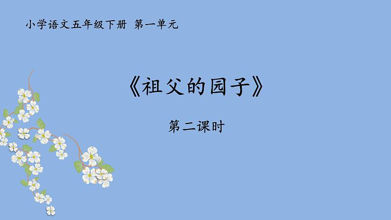 《祖父的园子》 第二课时课件PPT01