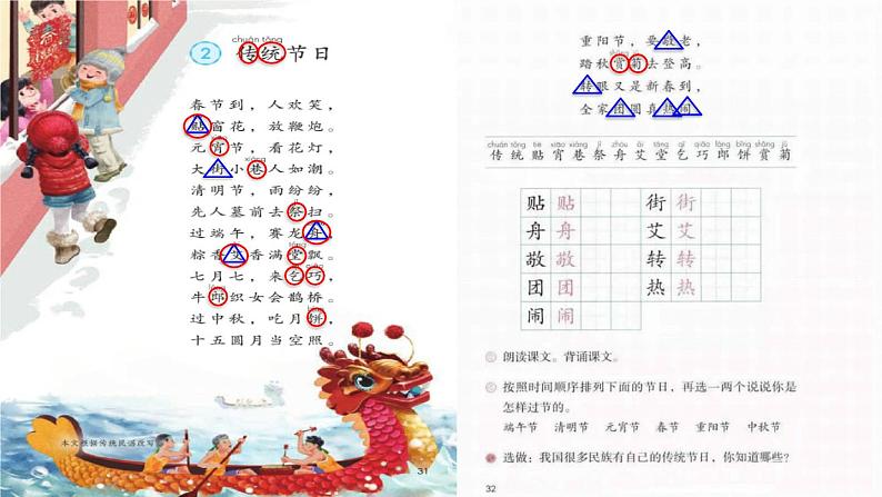 部编版二年级语文下册--2 传统节日（课件）第8页