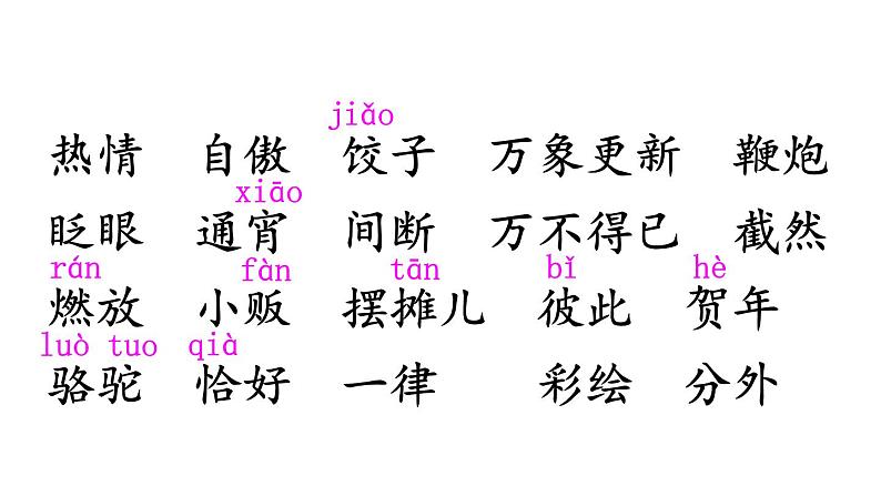 部编版六年级语文下册--1 北京的春节（课件2）第6页