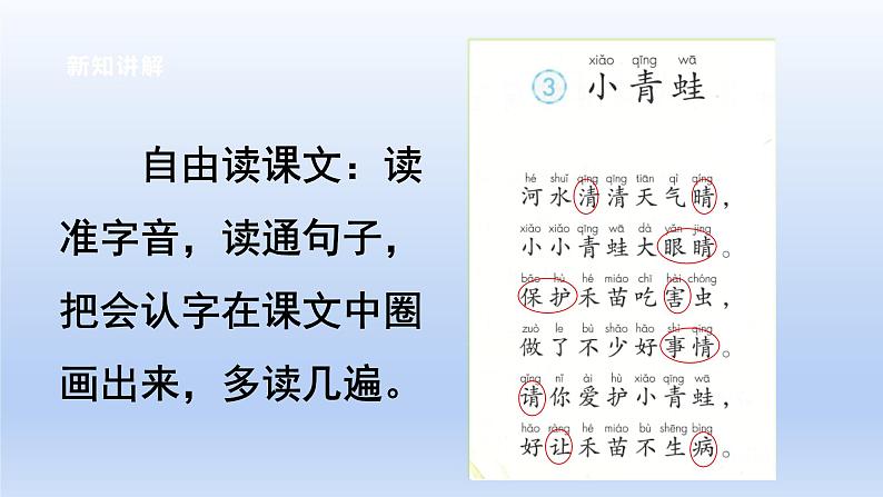 识字3 小青蛙第4页