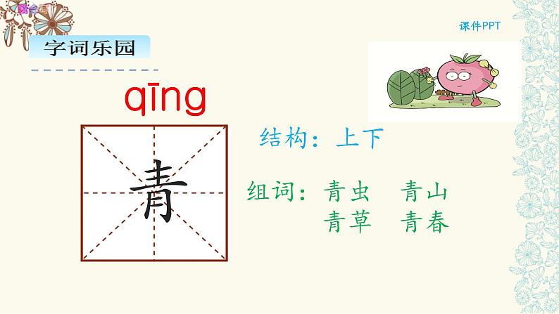 部编版一年级语文下册--3 .小青蛙（课件2）第1页