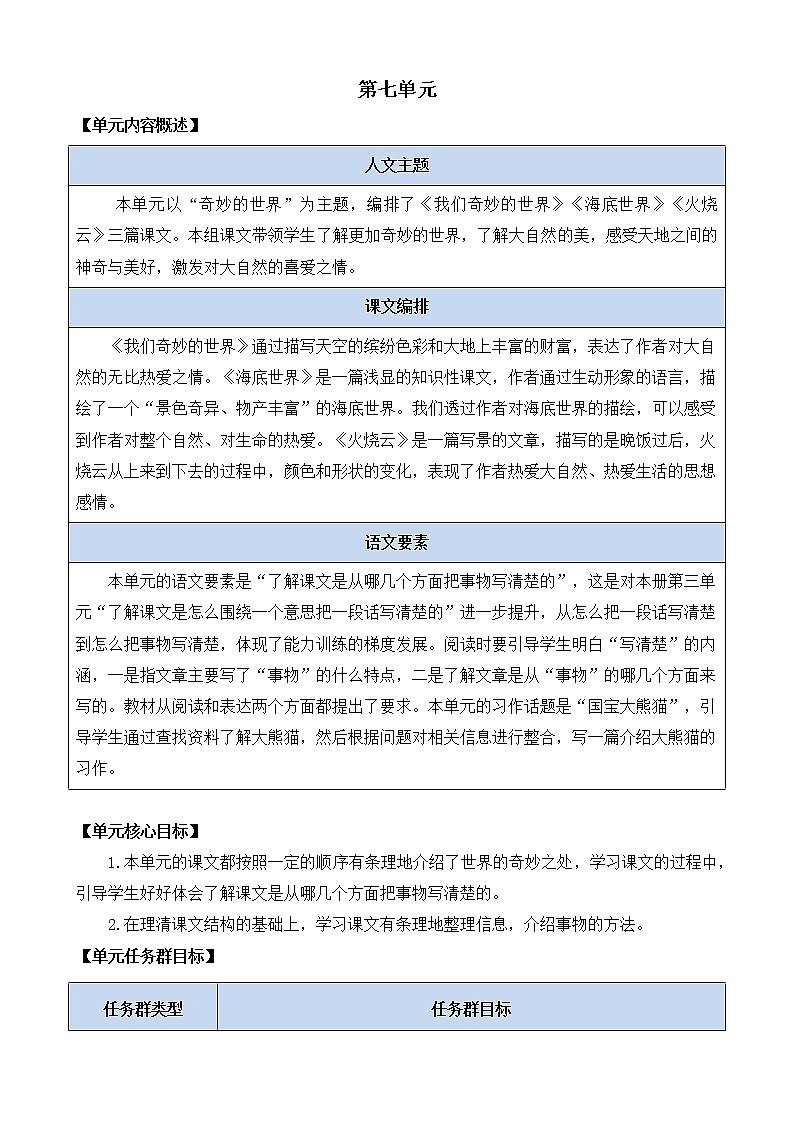 22 我们奇妙的世界 优质教案第1页