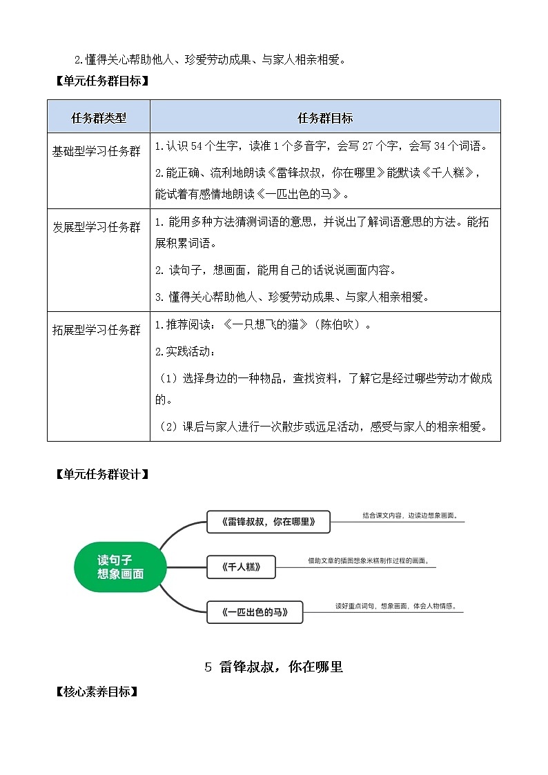 5 雷锋叔叔，你在哪里 优质教案02