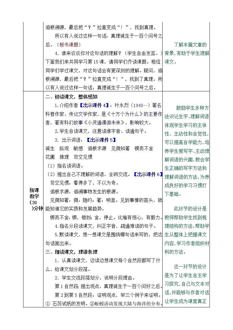 第五单元 15 真理诞生于一百个问号之后 课件＋教案＋素材02