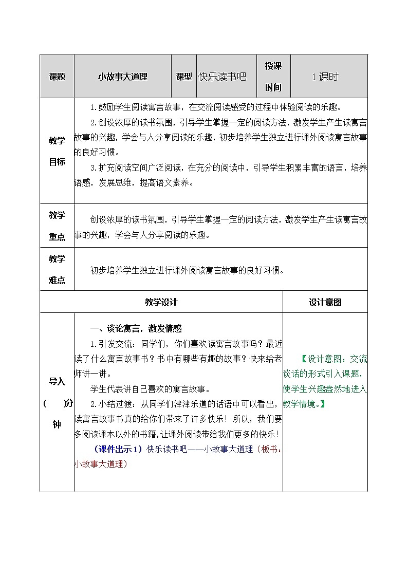 第二单元 快乐读书吧：小故事大道理 课件＋教案＋素材01