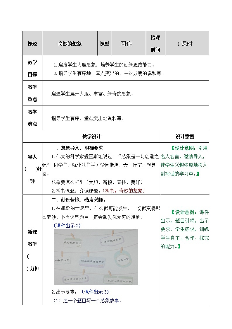 第五单元 习作：奇妙的想象 课件＋教案＋素材01