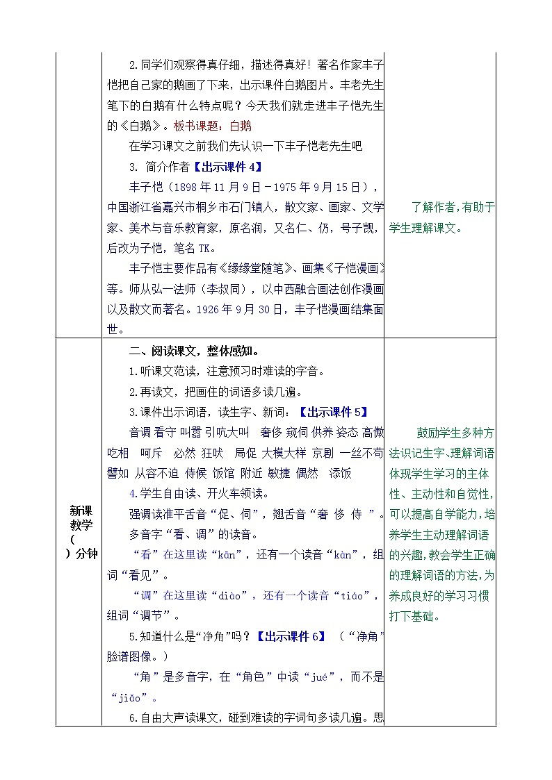 第四单元 15 白鹅 课件＋教案＋素材02