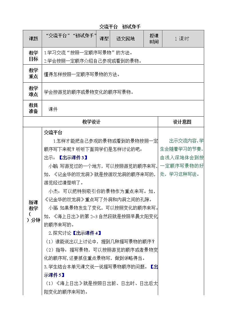 第五单元 交流平台与初试身手 课件＋教案＋素材01