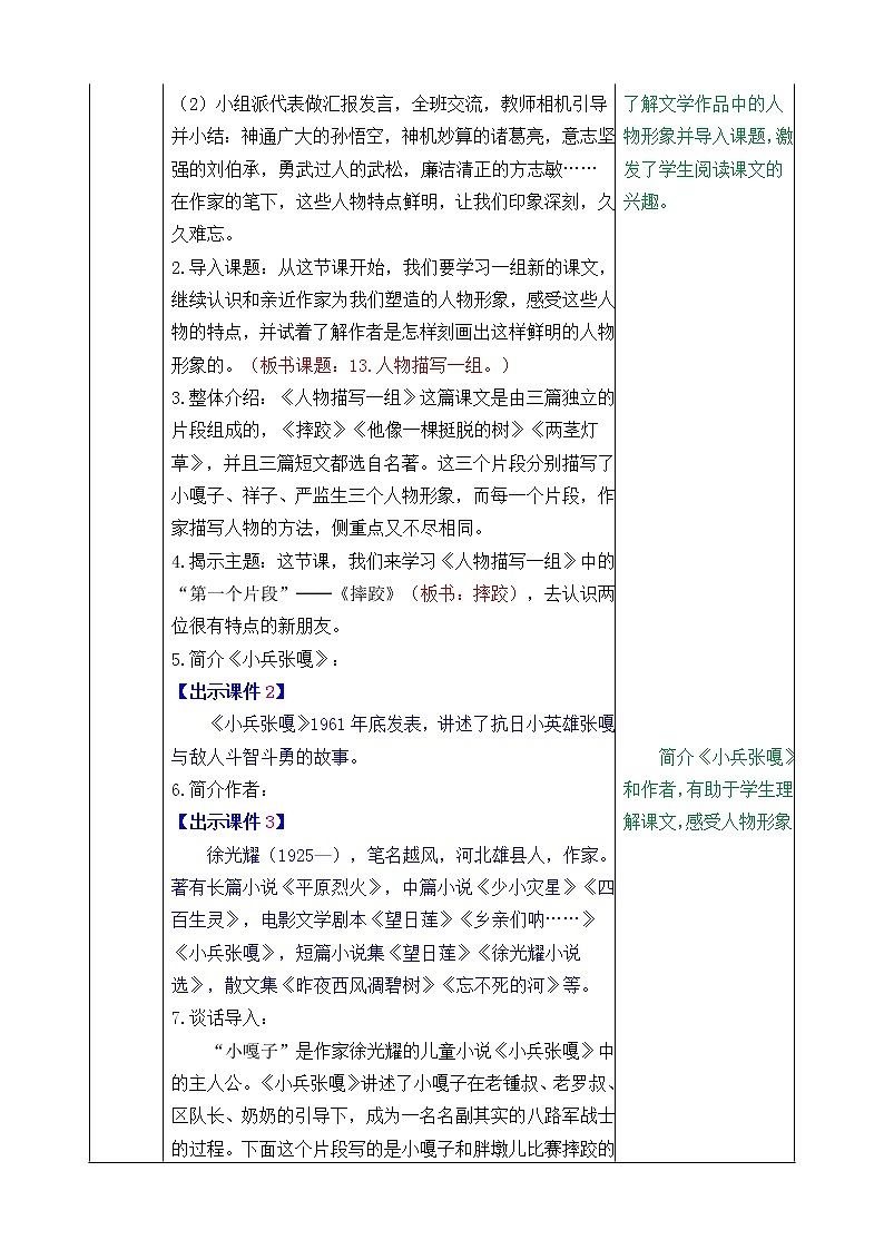 第五单元 13 人物描写一组 课件＋教案＋素材02