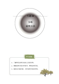 小学语文五年级上册新学期阅读技巧精练  专题08：分析说明方法（教师版 学生版）