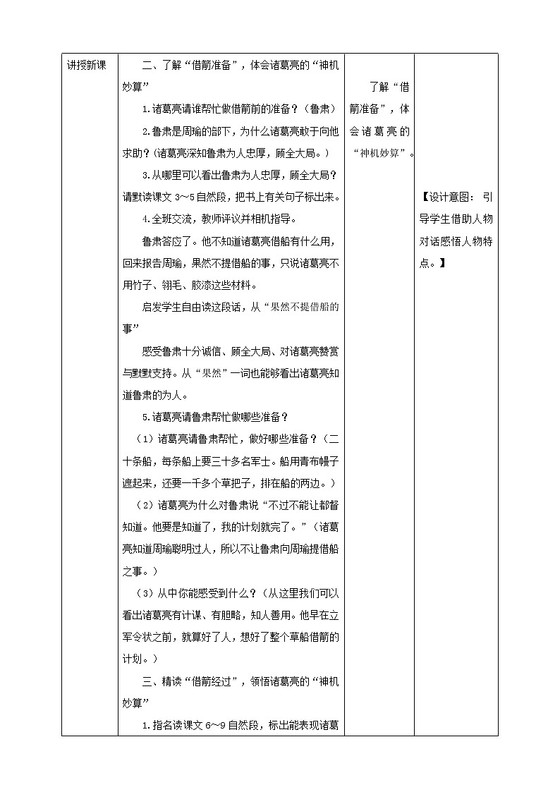统编五下5.《草船借箭》第二课时教案第2页