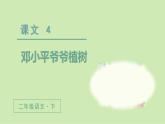 人教版语文二年级下册（教学课件）4邓小平爷爷植树第2课时