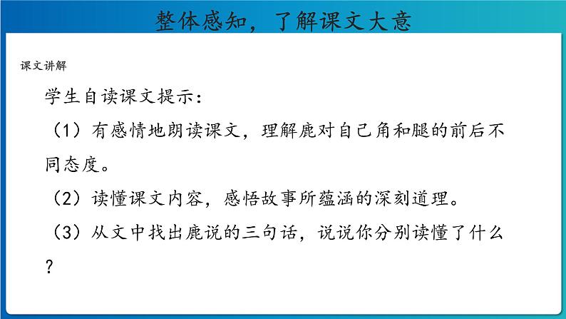 《鹿角和鹿腿》示范课教学课件（定稿）【人教部编版三年级下册】第8页