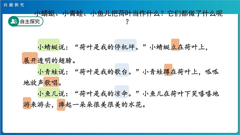 《荷叶圆圆》第2课时示范公开课教学课件【人教部编版一年级下册】第5页