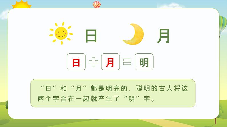 【统编版】小学语文一年级上册第五单元识字9日月明教学PPT课件03