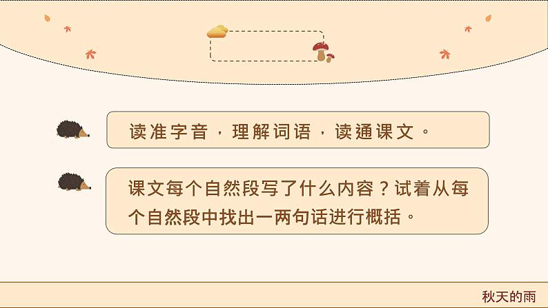 【统编版】小学语文三年级上册第二单元《秋天的雨》教学PPT课件04