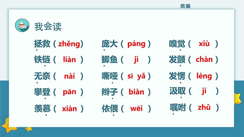 【统编版】小学语文四年级上册第五单元复习教学PPT课件第3页