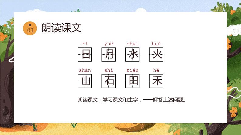 【统编版】小学一年级语文上册识字《日月水火》教学PPT课件05