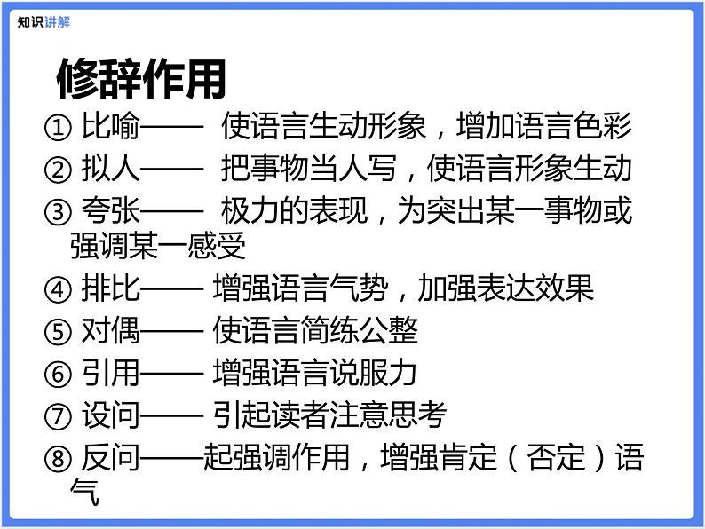 【精品课件】部编版 小升初 专题讲解：修辞手法大合集第6页