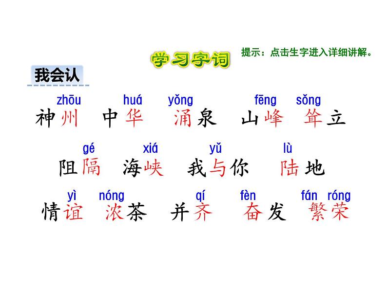 部编版二年级语文下册--识字1 神州谣（精品课件）第2页