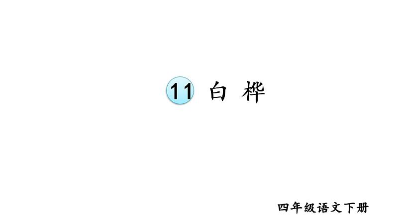 部编版四年级语文下册--11 白桦 （优质课件1）第5页