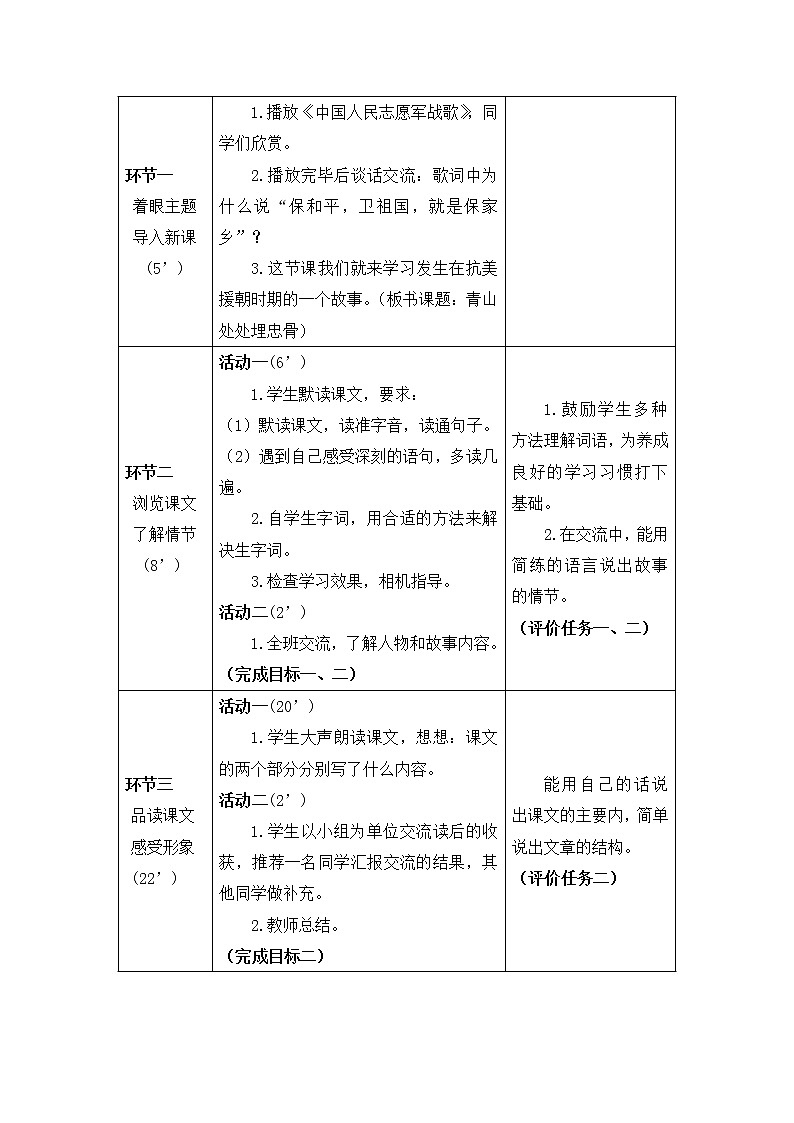 10 青山处处埋忠骨（教案）部编版语文五年级下册(1)第3页