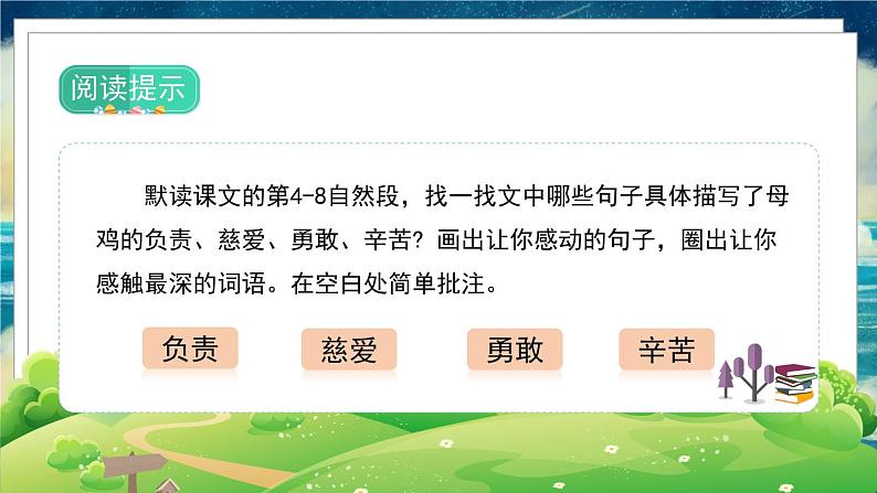部编版语文四年级下册 第4单元 14《母鸡》课件+教案+练习05