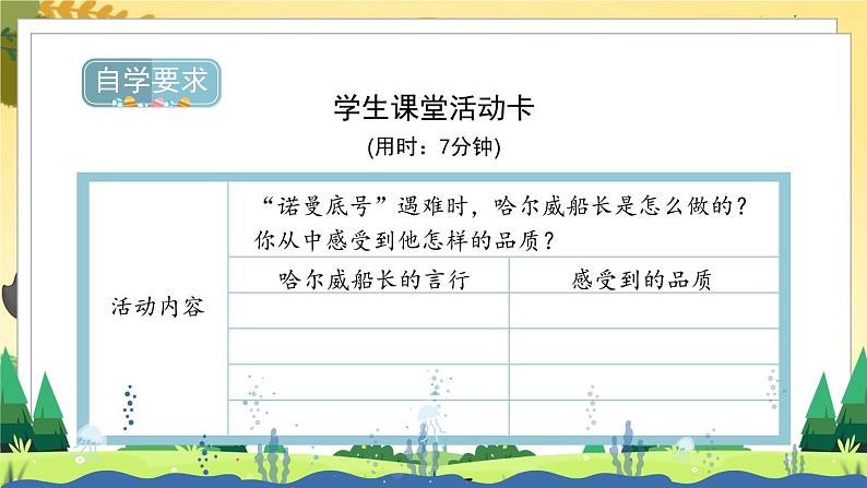 部编版语文四年级下册 第7单元 24《“诺曼底号”遇难记》课件+教案+练习04